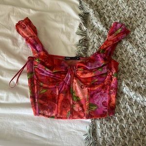 Zara corset top never worn